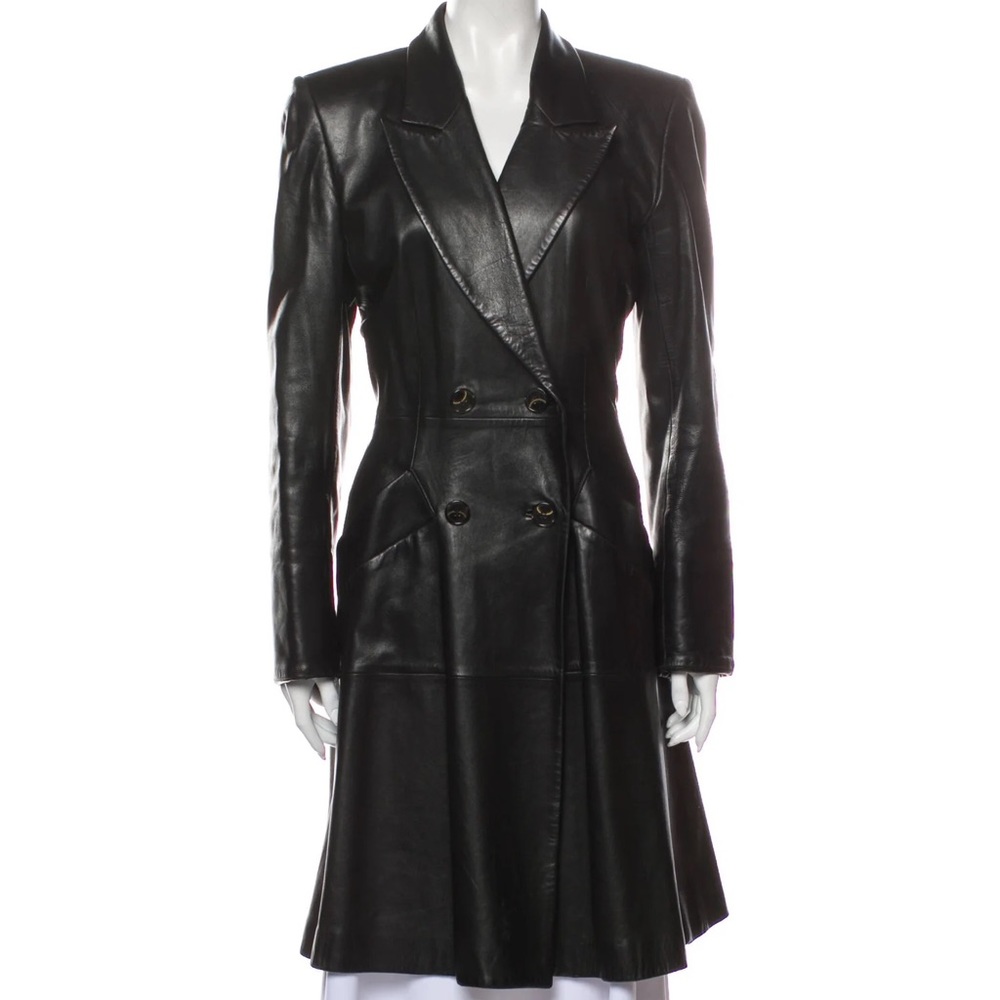 Yves Saint Laurent Vintage Leather Trench Coat
